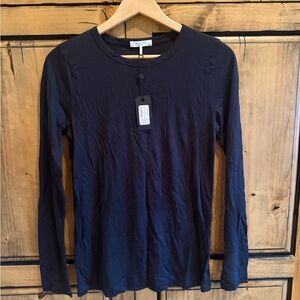Rag & Bone Black Long Sleeve Top